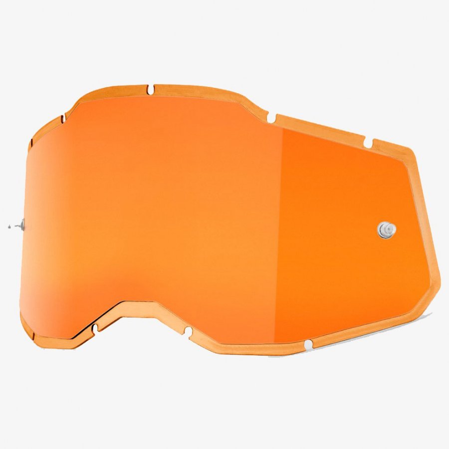 100% náhradní sklo Racecraft 2/Accuri 2/Strata 2 orange chrome lens