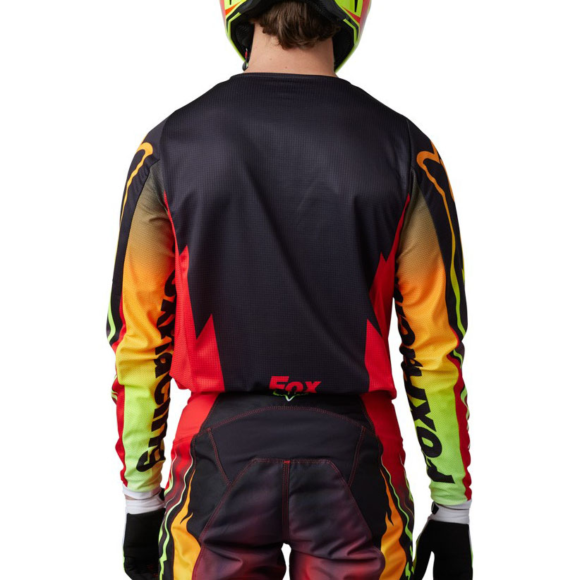 Dres Fox Racing 180 Statk Jersey Fluorescent Red