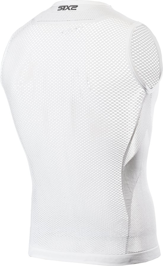 SIXS SMRX síťované tričko bez rukávů bílá L/XL