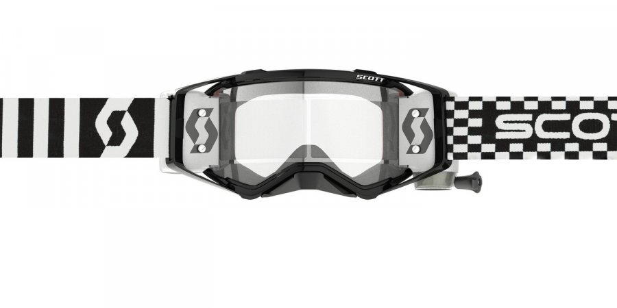 brýle PROSPECT WFS racing černá/bílá, SCOTT - USA, (plexi čiré)