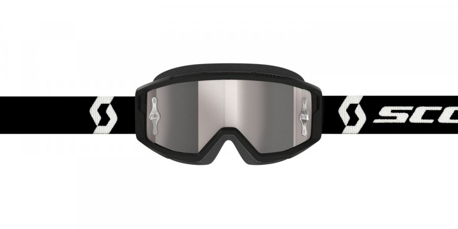 brýle PRIMAL CH černá/bílá, SCOTT - USA (plexi střírné chrom)