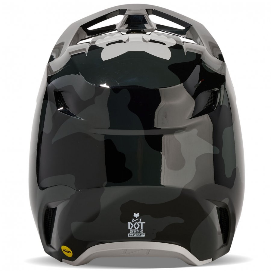 Helma Fox V1 Bnkr Helmet 2024 Black Camo + BRÝLE