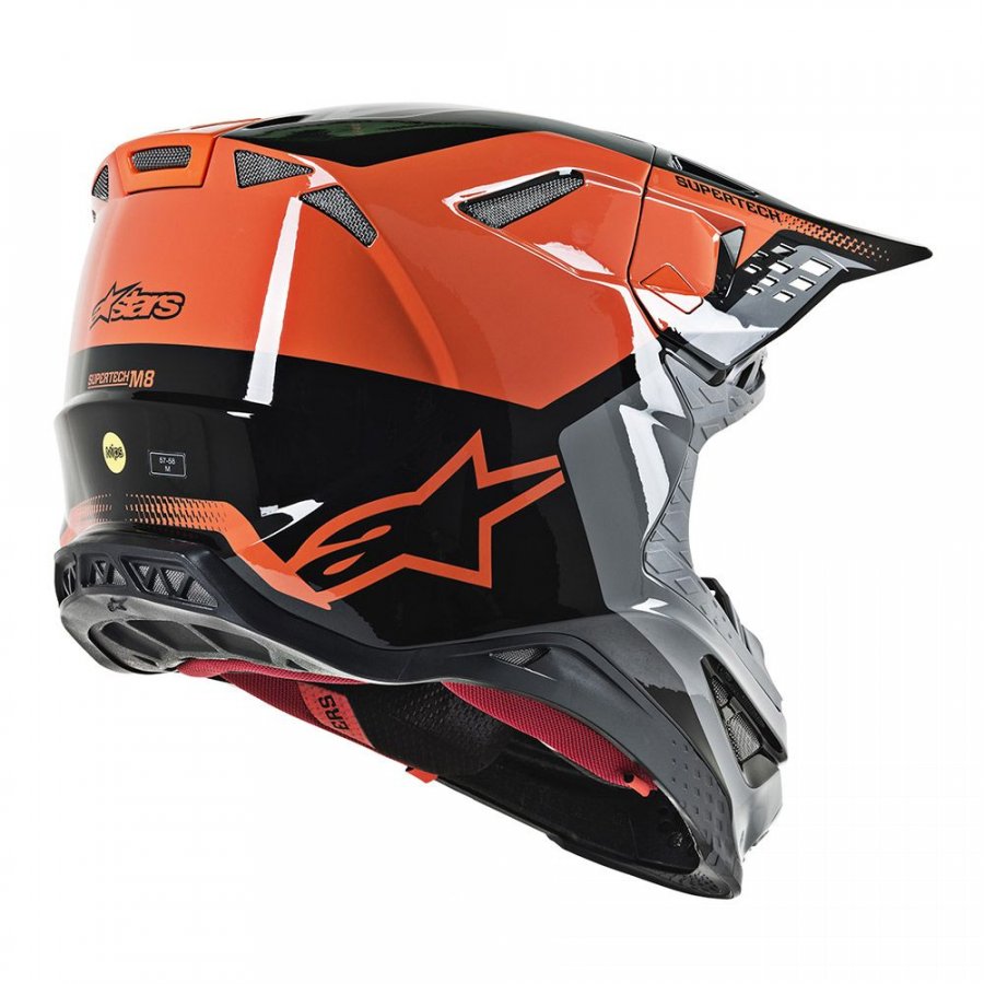 Helma Alpinestars Supertech S-M8 Triple 2020 orange/black/grey
