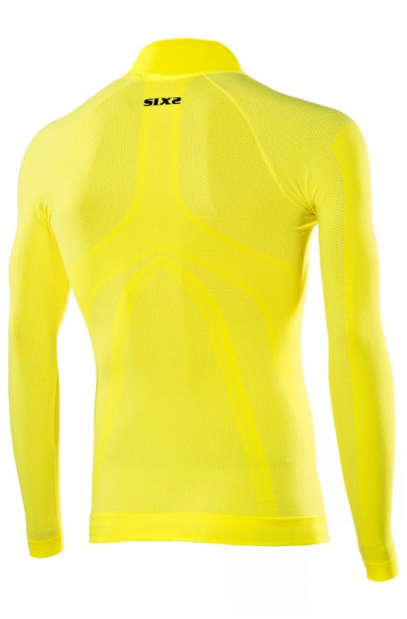funkční odlehčené tričko SIXS TS3L s dl. rukávem a rolákem yellow