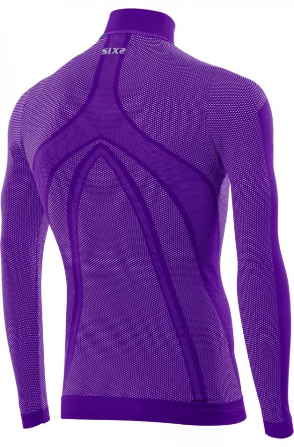 funkční odlehčené tričko SIXS TS3L s dl. rukávem a rolákem purple