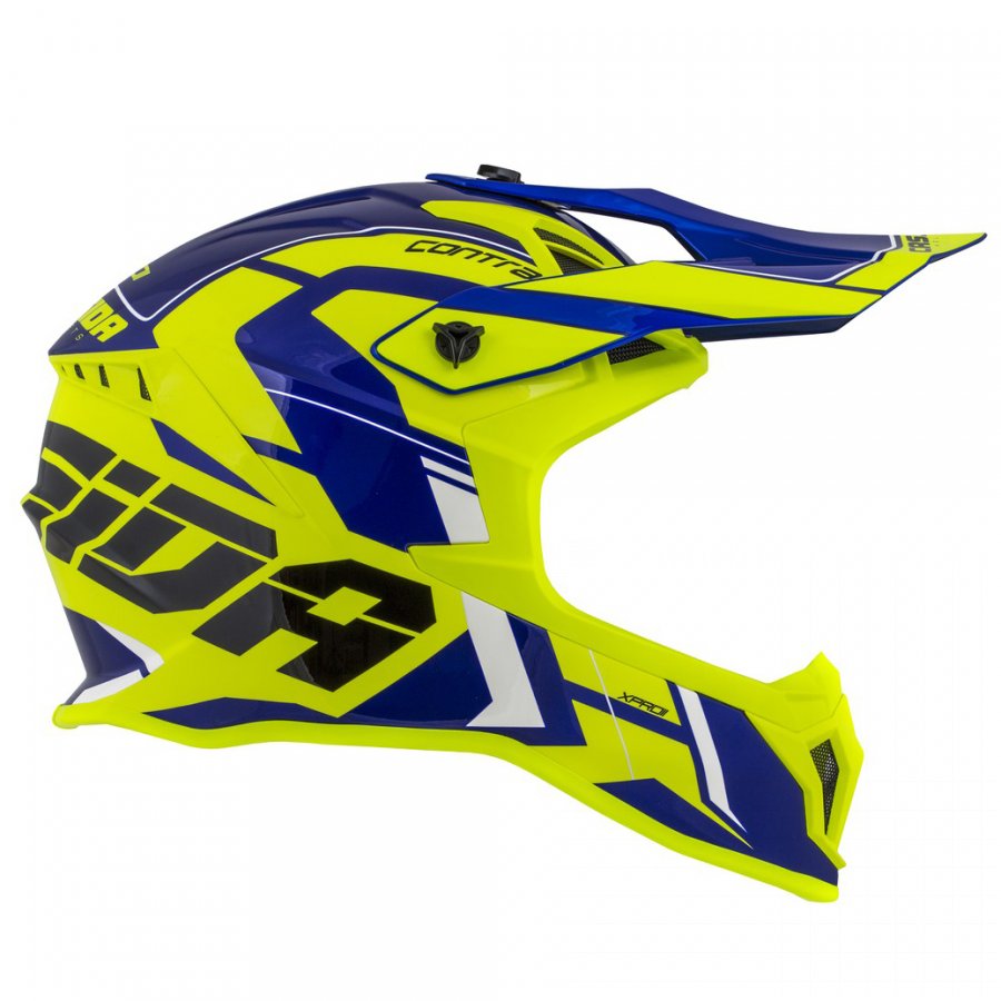 helma Cassida Cross Pro 2 Contra yellow fluo/blue/black/white