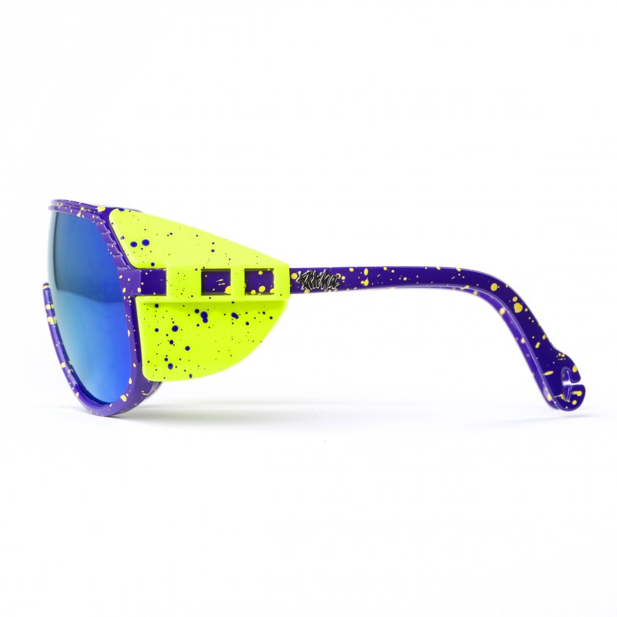Pitcha SPLASHER sunglasses purple/fluo yellow