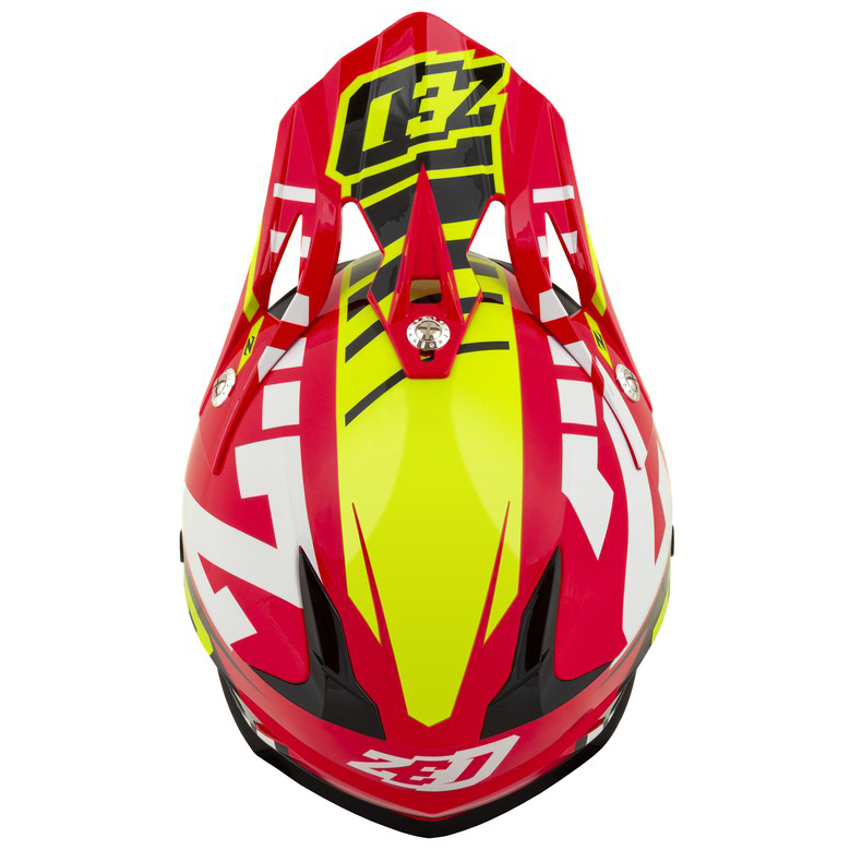 Dětská helma ZED X1.9D red/yellow fluo/black/white