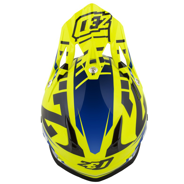 Dětská helma ZED X1.9D blue/yellow fluo/black/white