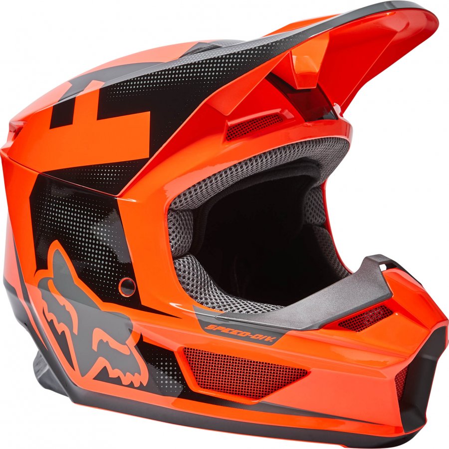 Dětská helma Fox Yth V1 Dier Helmet, Ece Fluo Orange