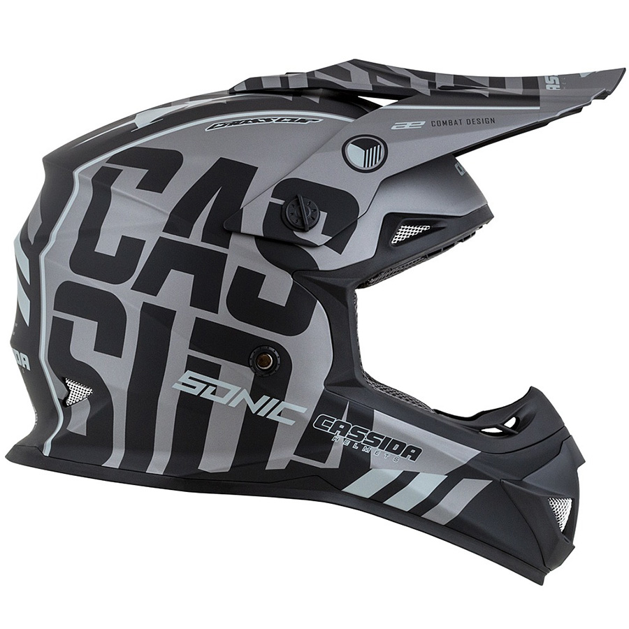 dětská helma Cassida Cross Cup Sonic Junior grey matte/black