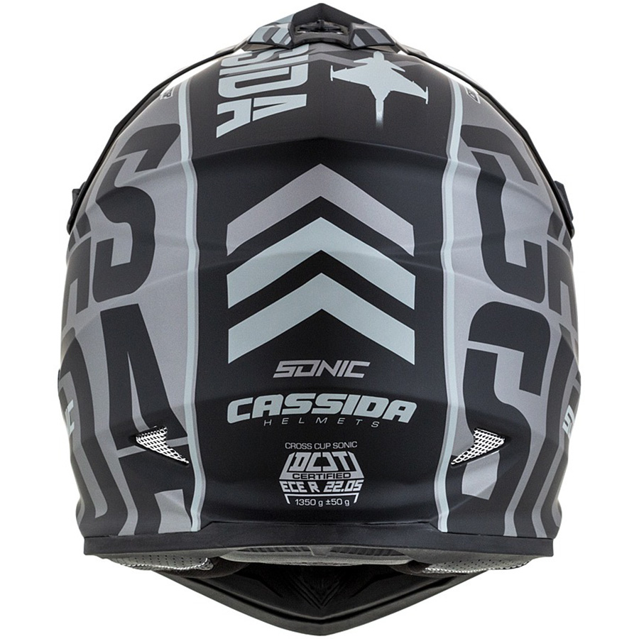 dětská helma Cassida Cross Cup Sonic Junior grey matte/black