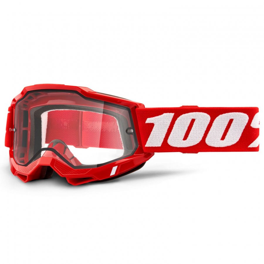 Brýle 100% Accuri 2 USA Enduro Moto red/clear double lens
