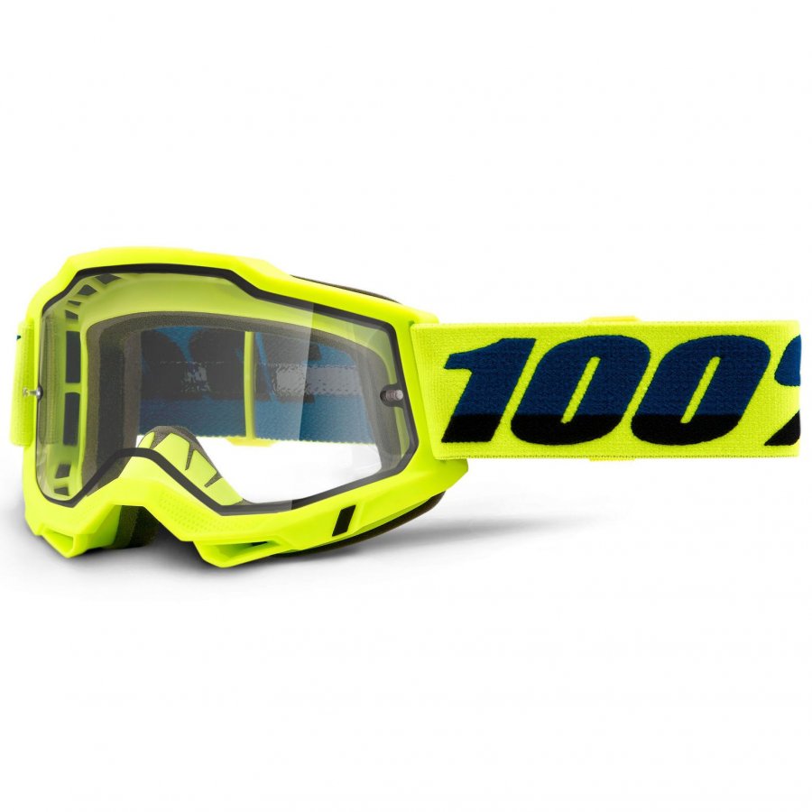Brýle 100% Accuri 2 USA Enduro Moto yellow/clear double lens