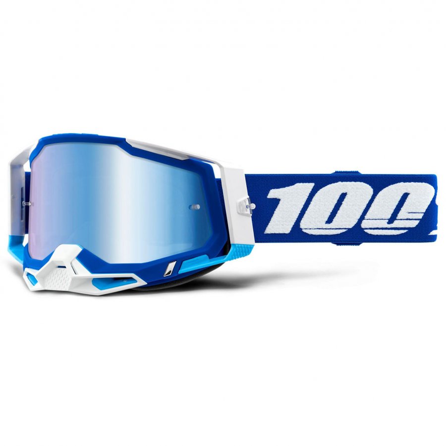 Brýle 100% Racecraft 2 USA blue/blue mirrored lens