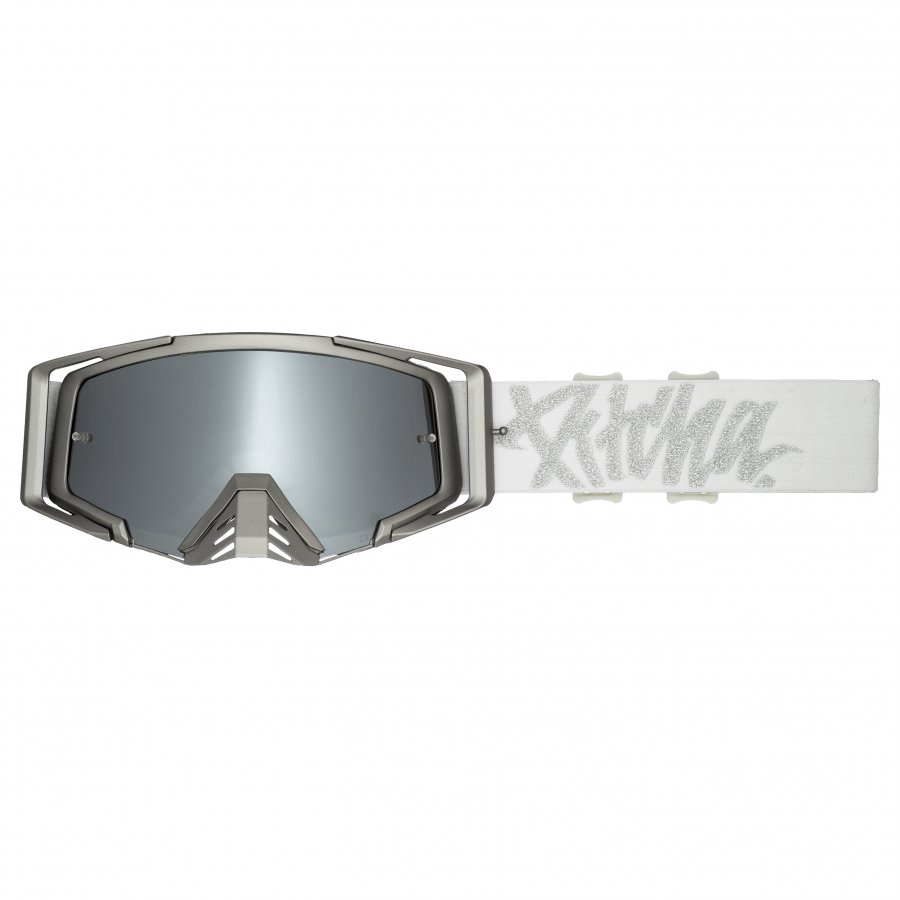 Brýle Pitcha SAVAGE silver/white - silver mirrored