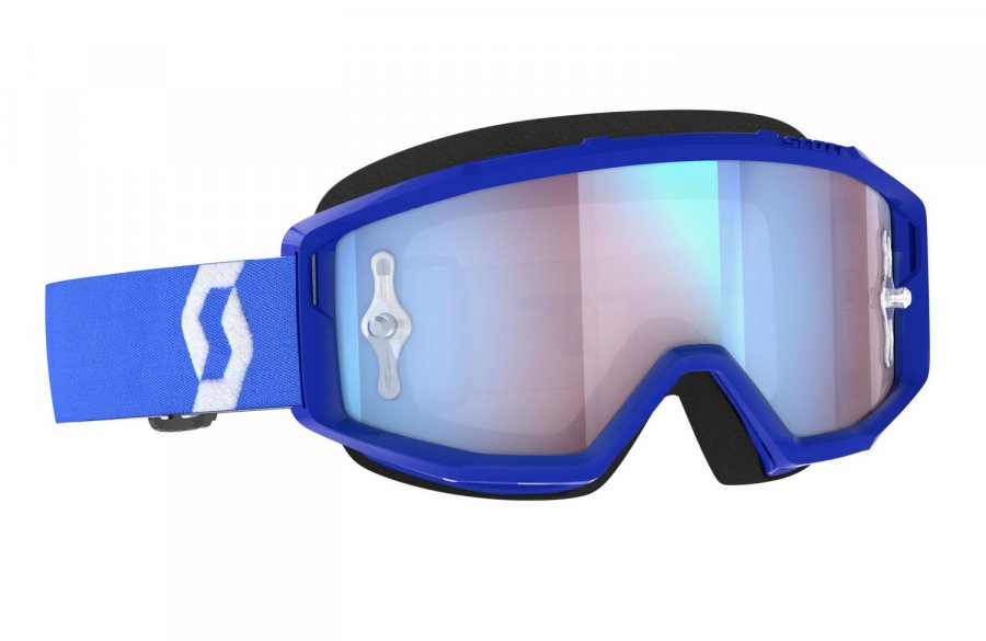 brýle PRIMAL CH modré/bílé, SCOTT - USA (plexi modré chrom)