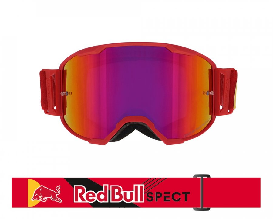 brýle STRIVE, RedBull Spect (červené mátné, plexi fialové zrcadlové)