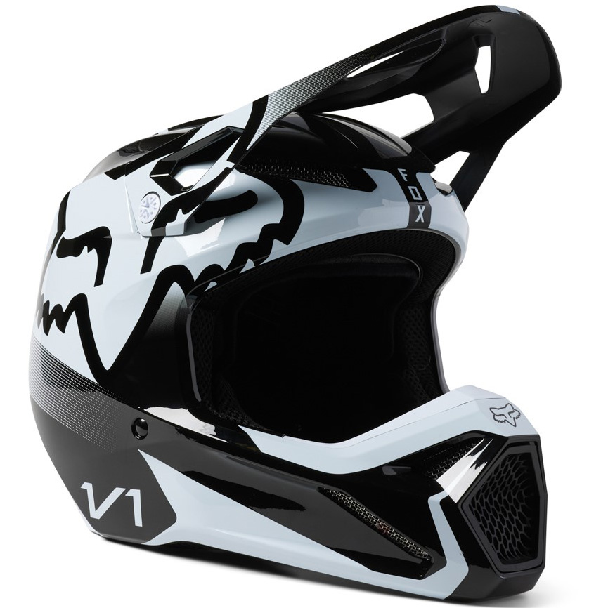 Dětská helma Fox Yth V1 Leed 2023 Black/White