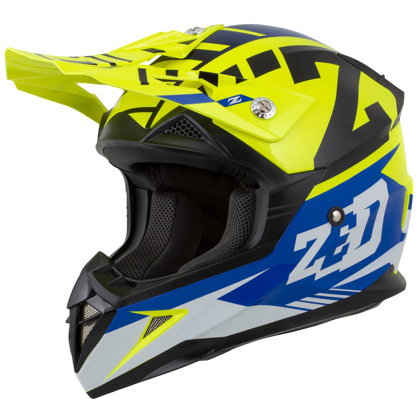 Dětská helma ZED X1.9D blue/yellow fluo/black/white