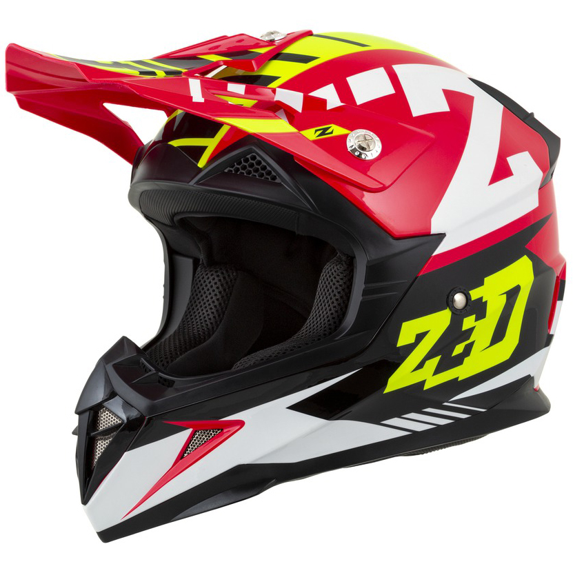 Dětská helma ZED X1.9D red/yellow fluo/black/white