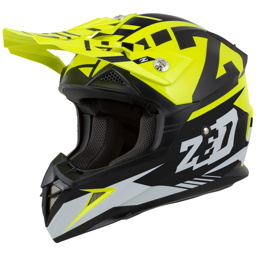 Dětská helma ZED X1.9D yellow fluo/black/white
