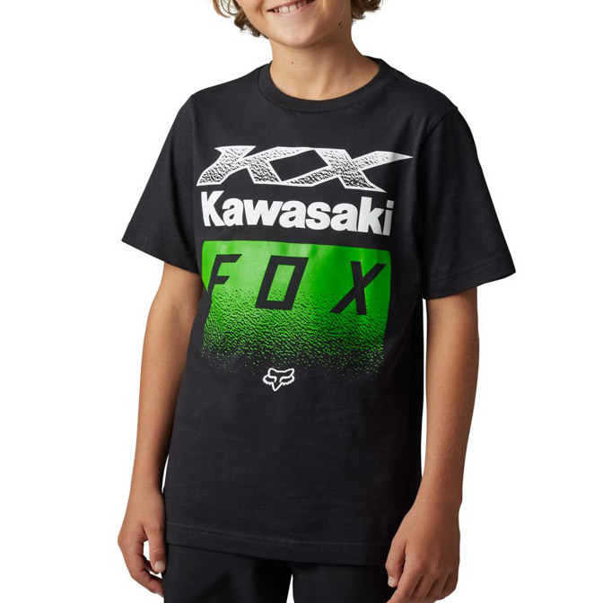 Dětské Triko Fox Youth Fox X Kawi Ss Tee Black