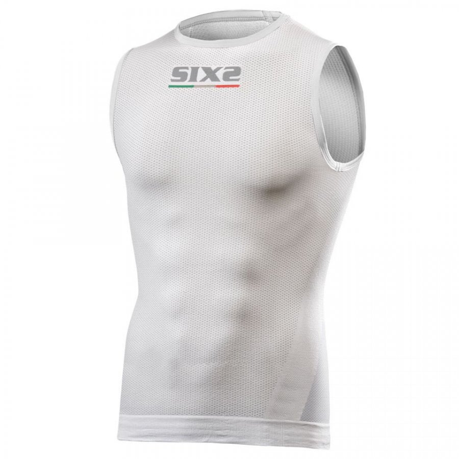 funkční tričko SIXS TS1 bez rukávů white