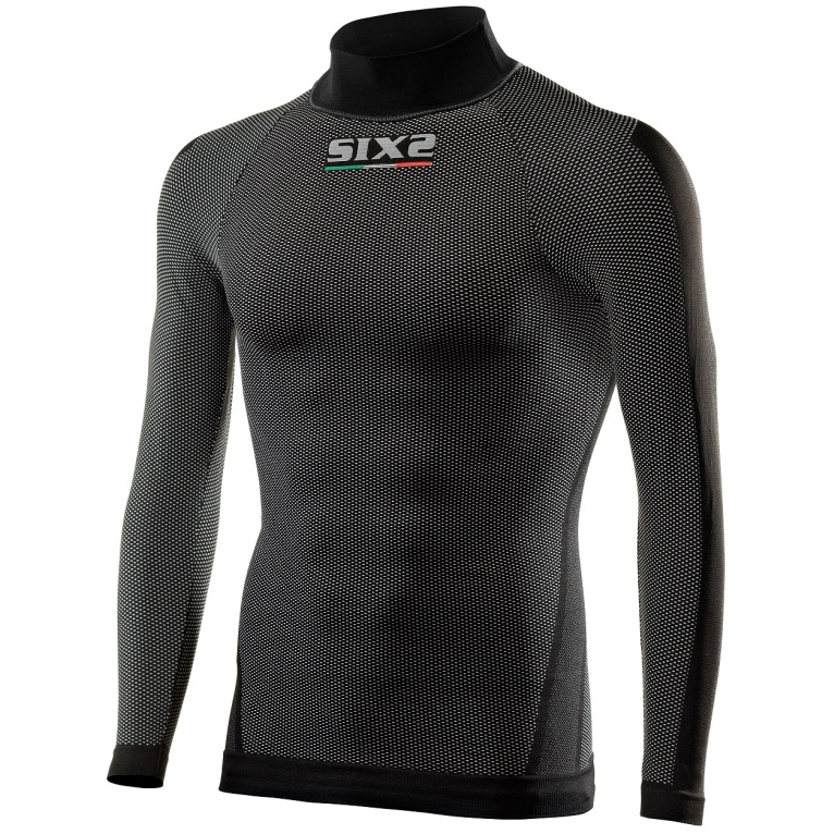 funkční tričko SIXS TS3 s dl. rukávem a stojáčkem carbon black