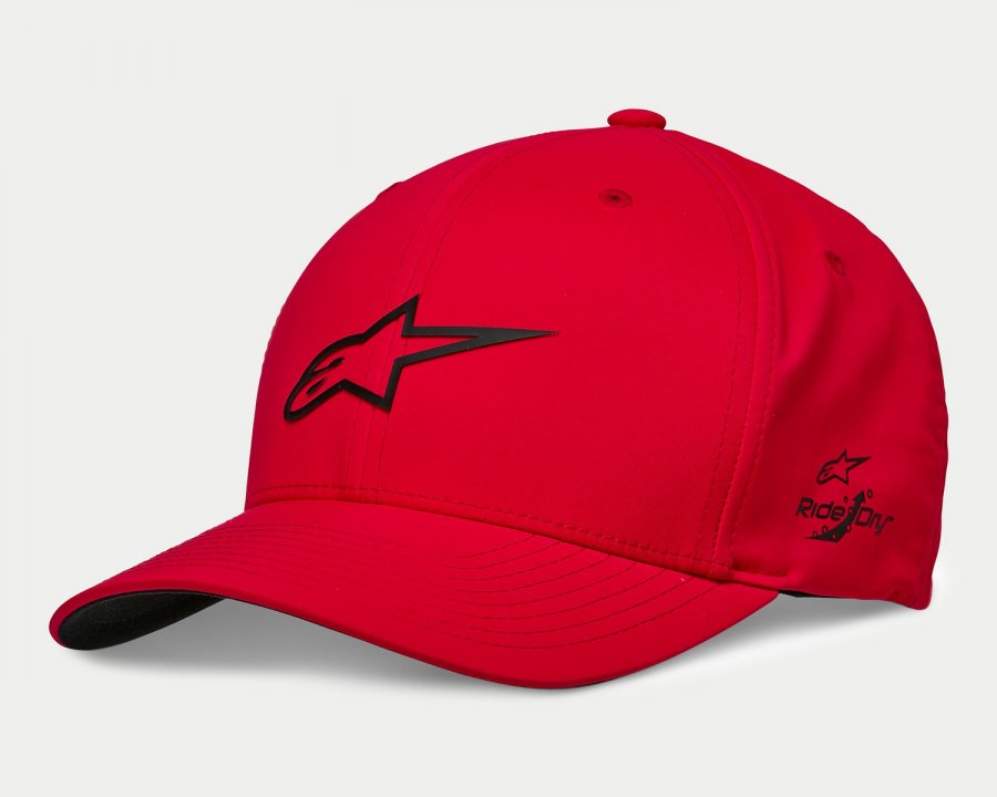 kšiltovka AGELESS WP TECH HAT, ALPINESTARS (červená/černá)