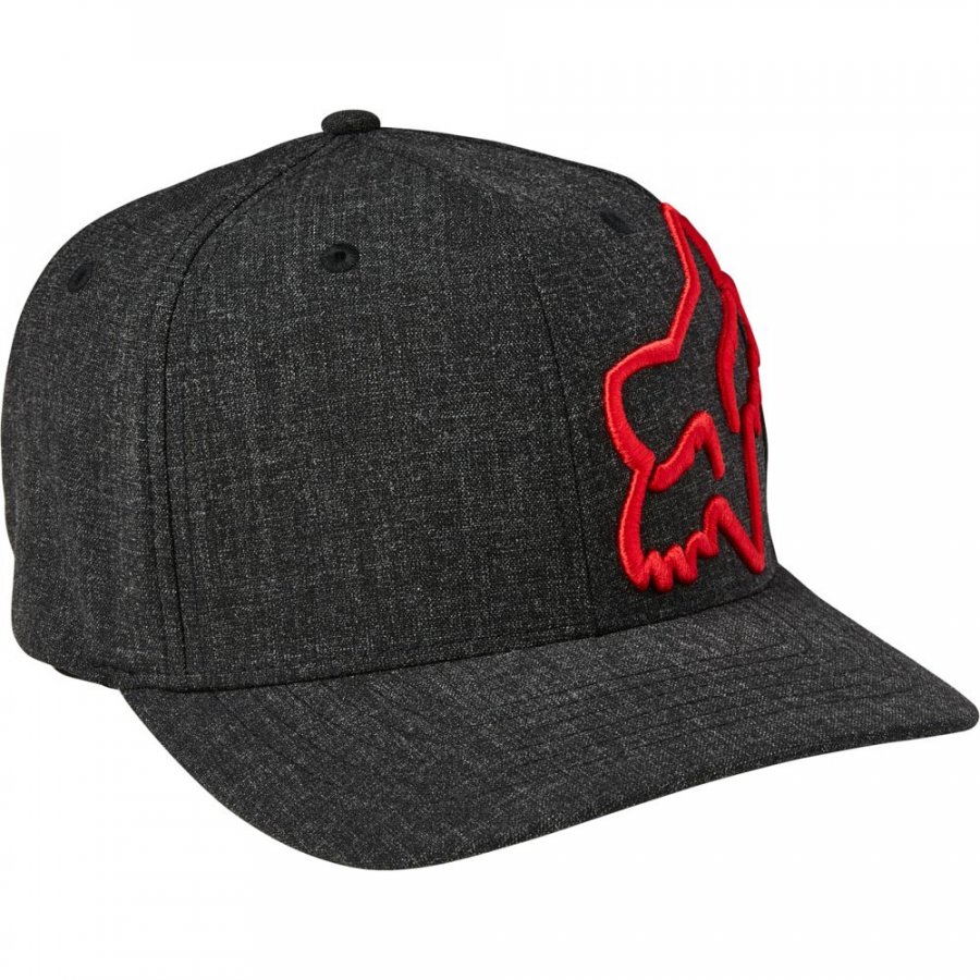 Kšiltovka Fox Clouded Flexfit 2.0 Hat Black/Red