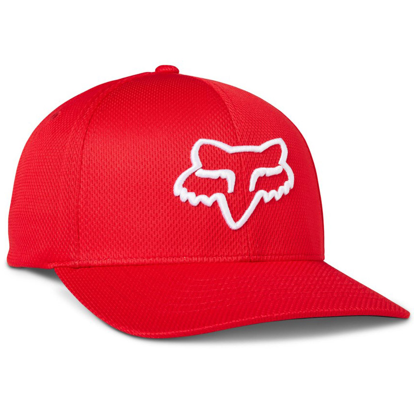 Kšiltovka Fox Lithotype Flexfit 2.0 Hat Red/White