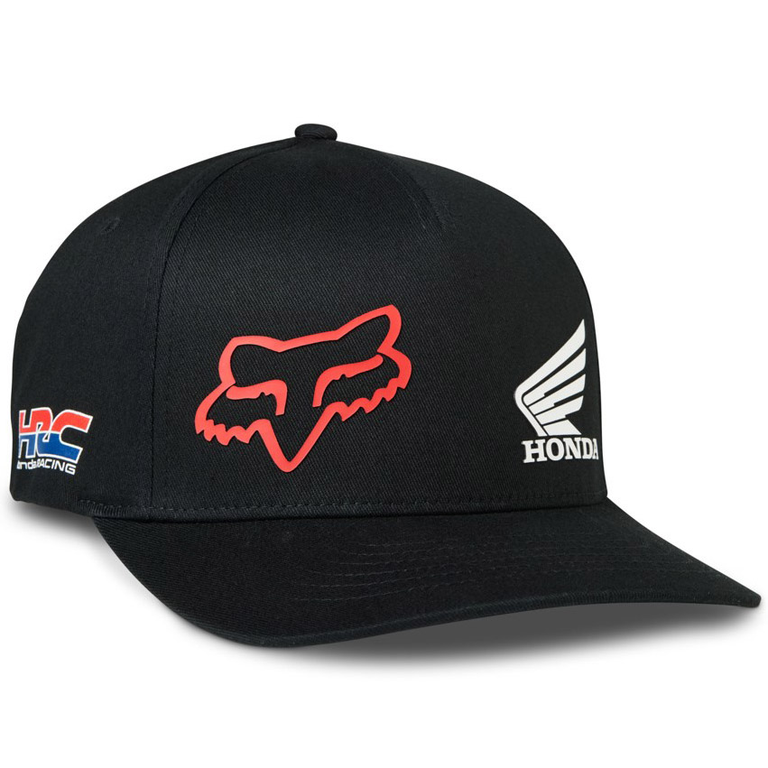 Kšiltovka Fox X Honda Flexfit Hat Black