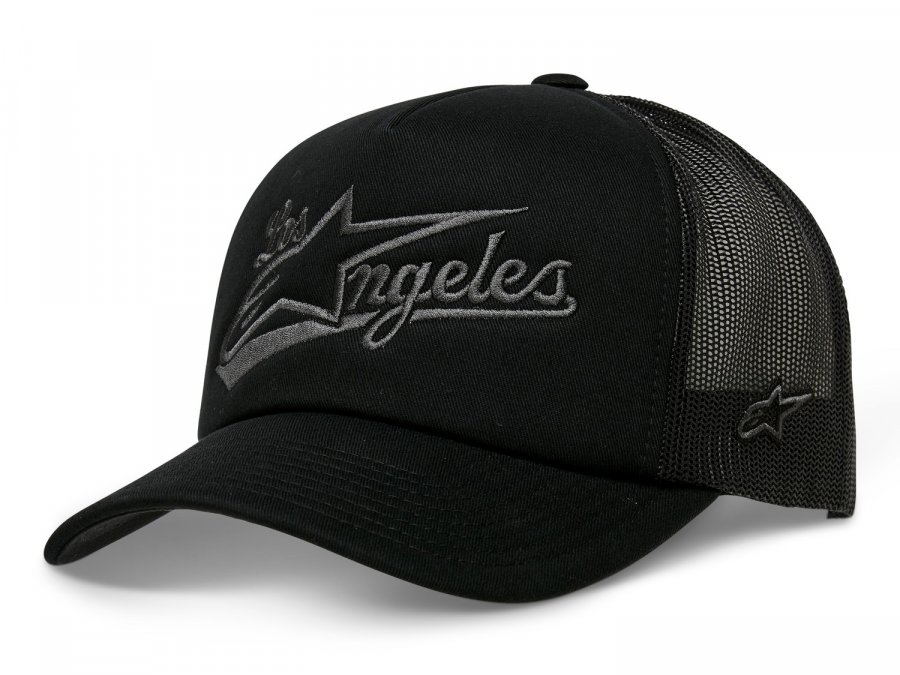 kšiltovka LOS ANGELES FOAM TRUCKER HAT, ALPINESTARS (černá/šedá)