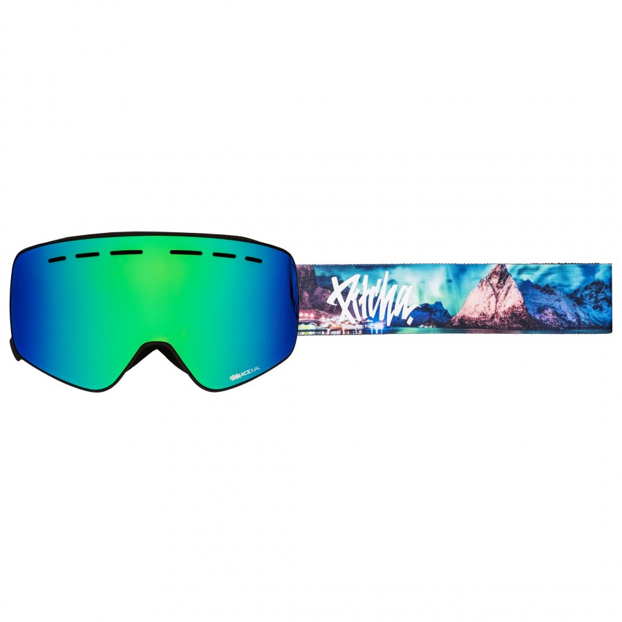lyžařské brýle Pitcha XC3 aurora2 / full revo green