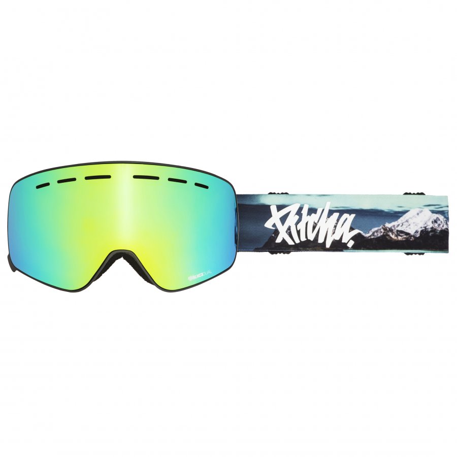 lyžařské brýle Pitcha XC3 mountains / green mirrored