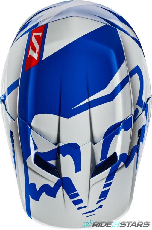 Náhradní kšilt Fox Racing V1 Helmet Visor Blue