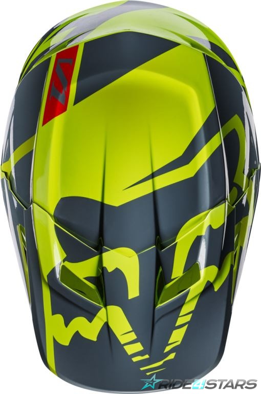 Náhradní kšilt Fox Racing V1 Helmet Visor Yellow