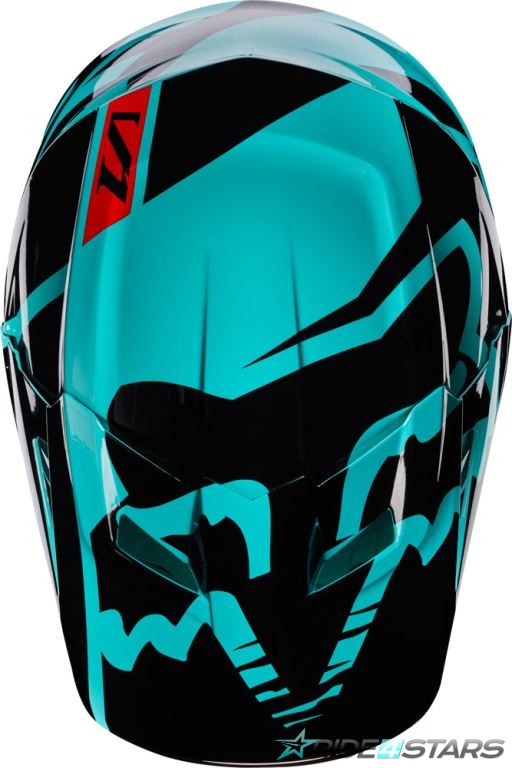 Náhradní kšilt Fox Racing V1 Race Helmet Visor Green