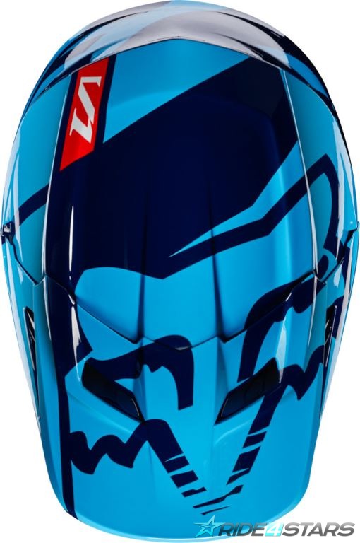 Náhradní kšilt Fox Racing V1 Race Helmet Visor Navy
