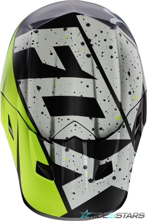 Náhradní kšilt Fox Racing V2 Nirv Helmet Visor Grey/Yellow