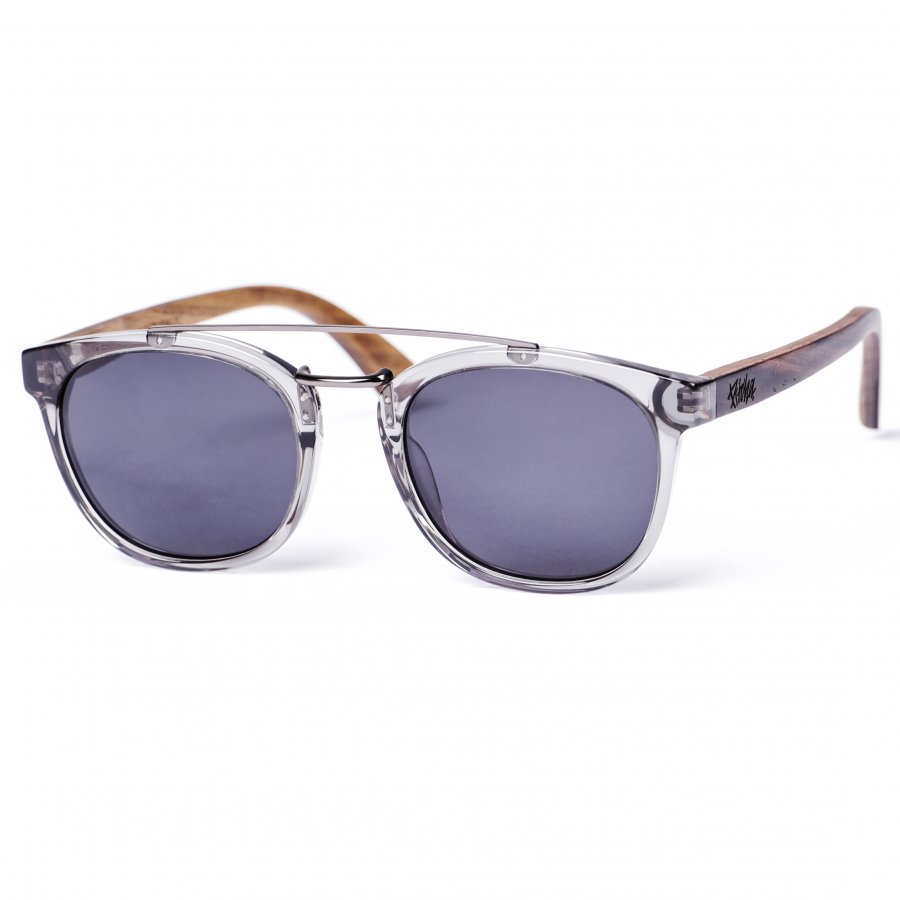 Pitcha GILDA sunglasses transparent grey/walnut