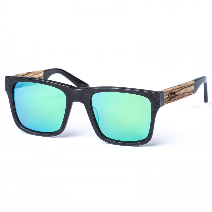 Pitcha MAASAI IV sunglasses carbonize/green/zebra