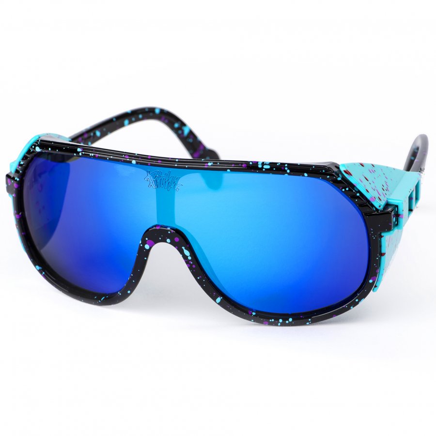 Pitcha SPLASHER sunglasses black/turquoise