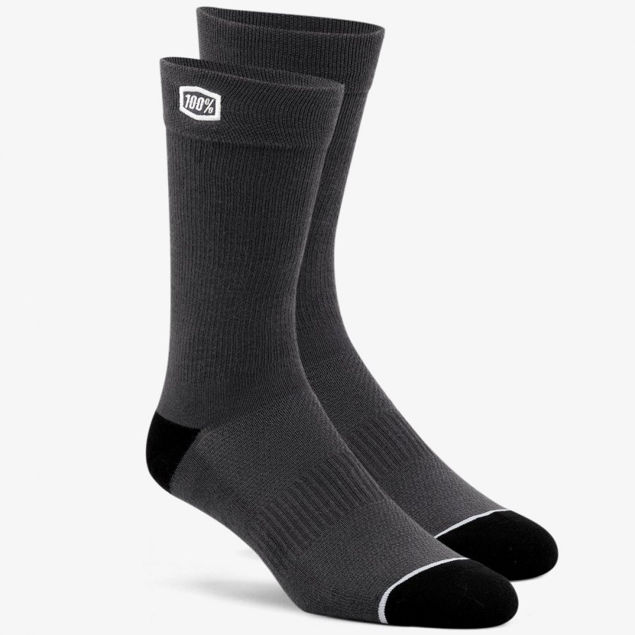 ponožky 100% Solid grey