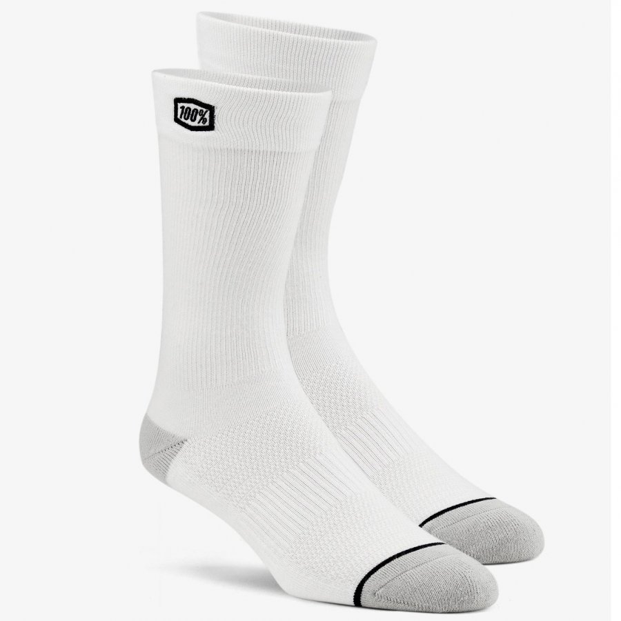 ponožky 100% Solid white