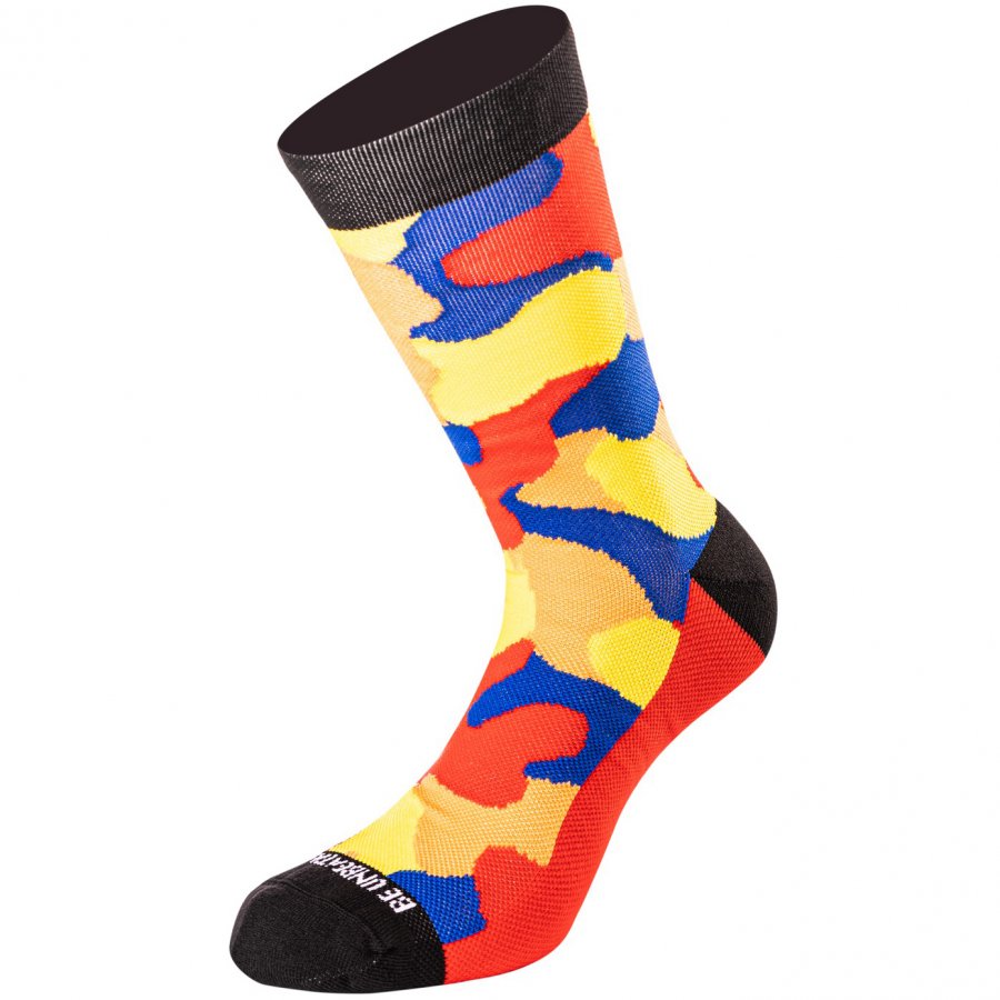 ponožky Undershield Camo Short yellow/red/blue
