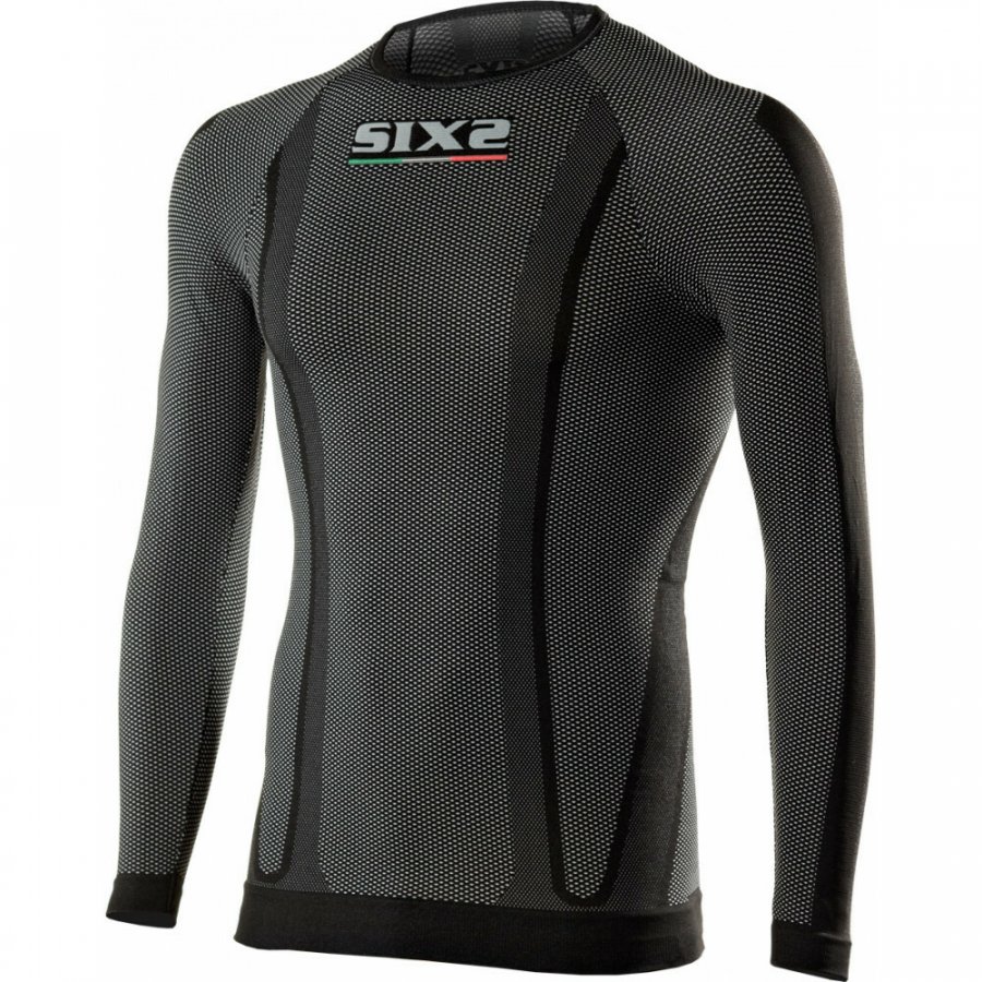 SIXS K TS2 dětské tričko s dlouhým rukávem carbon černá 10Y