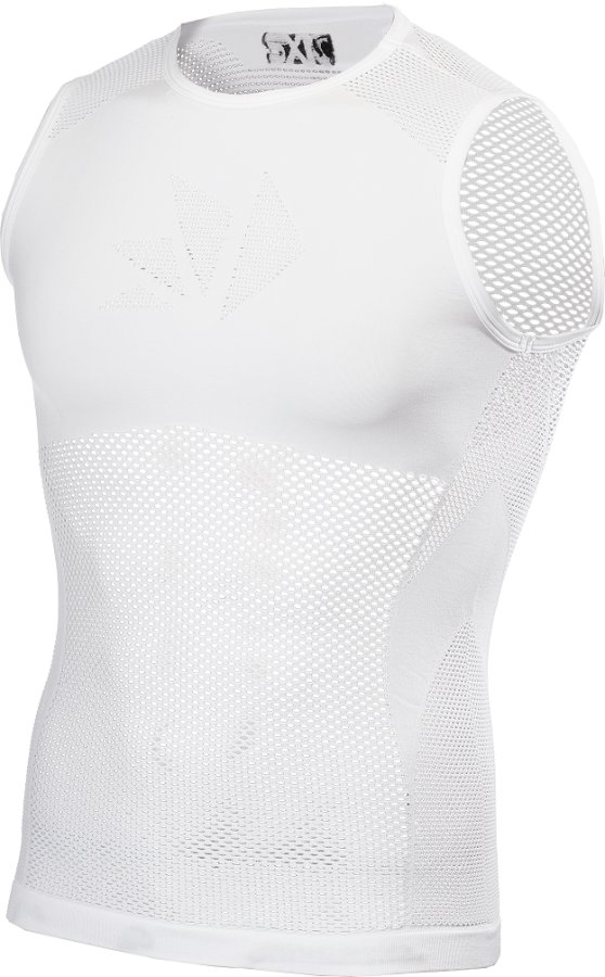 SIXS SMRX síťované tričko bez rukávů bílá L/XL