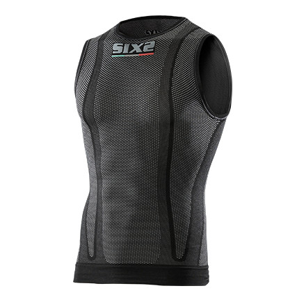 SIXS SMX tričko bez rukávů carbon černá XS/S